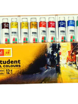 Camel Student Oil Colours 12 Assorted Shades – Professional Art Paint for Ghanaian Students