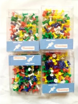 Flamingo Push Pin Set 100pcs – Notice Board Pins for Ghanaian Classrooms