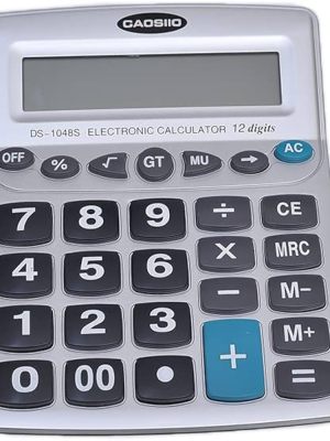 Gaosiio DS-1048S Electronic Desktop Calculator – 12-Digit for Ghanaian JHS & SHS