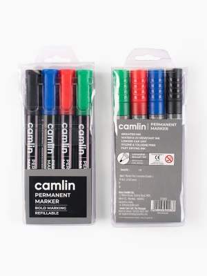 Camlin Permanent Markers Bullet Tip – Multi-Surface for Ghanaian Labeling