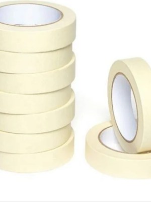 White Masking Tape 24mm x 25m – Painter’s Tape for Ghanaian Art & Craft