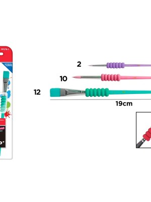 Easy Grip School Paint Brush Set – Child-Friendly Brushes for Ghanaian Art