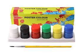 Camel Poster Colour 6x15ml – Basic Set for Ghanaian Primary