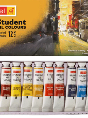 Camel Oil Colors 12x9ml – Artist Paints for Ghanaian SHS Visual Arts