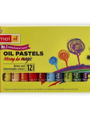 Camel Oil Pastels 12 Shades – Creamy Coloring for Ghanaian Primary Art