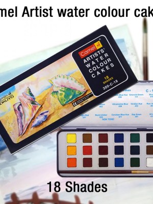 Camel Artist Water Cakes 24 Shades – Professional Watercolor for Ghanaian Art