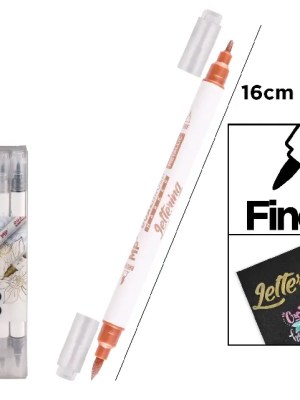 Dual Brush Marker 12-Color Set – Calligraphy & Coloring for Ghanaian Creatives