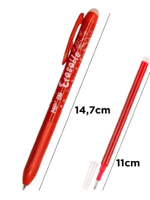 Red Erasable Pen with Refill – Heat-Sensitive Ink for Ghanaian Exam Practice