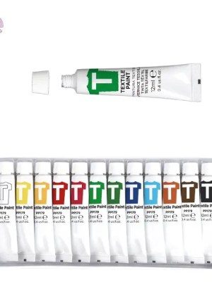 Artix Paints for Textiles Set 12x12ml – Fabric Painting for Ghanaian Creative Arts