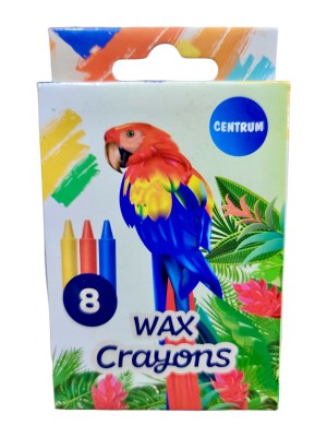 Parrot Wax Crayons 8 Colors – Non-Toxic Art Supplies for Ghanaian Kids