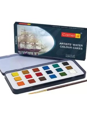 Camel Artist Water Colour Cakes 18 Shades – Premium Paint for Ghanaian Art