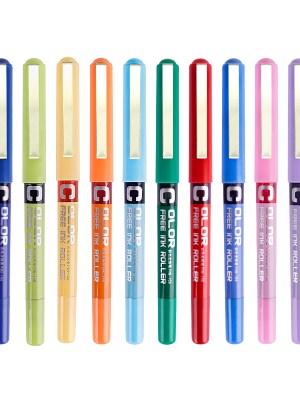 Snowhite 12-Color Free Roller Pen Set – Creative Writing for Ghanaian Kids