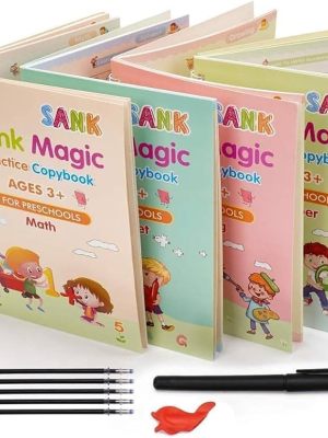 Magic Practice Copybook Set – Reusable Handwriting Workbook for Ghanaian Kids