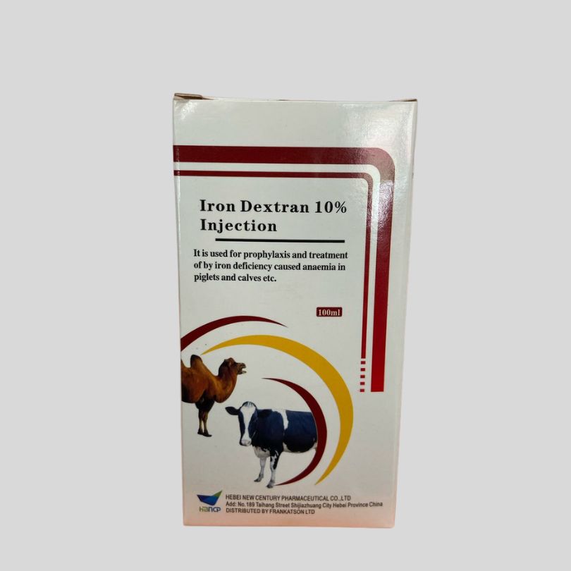 Iron Dextran Injection for Piglets, Calves & Livestock – 100 mL Injectable Iron Supplement