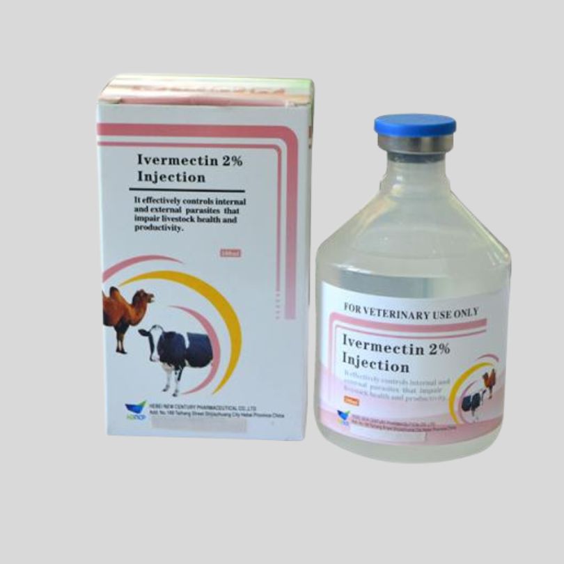 Ivermectin Injection 2% for Livestock & Pets – 100 mL Antiparasitic Solution