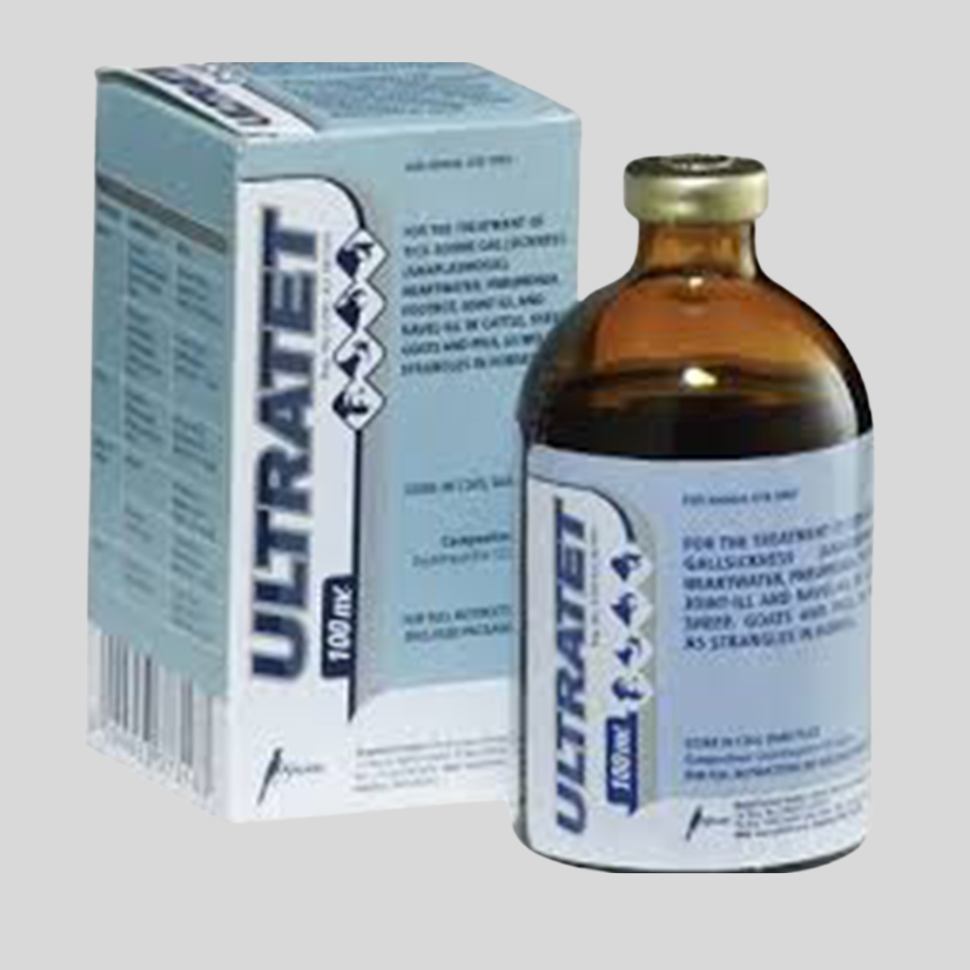 Ultratet 100ml – Broad-Spectrum Oxytetracycline Antibiotic for Livestock