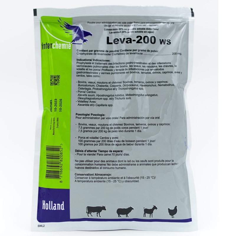 Leva 200 WS 1kg – Livestock & Poultry Dewormer for Worms and Parasite Control
