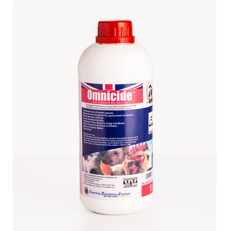 Omnicide Veterinary Disinfectant | Broad-Spectrum Antimicrobial Solution for Farms & Animal Housing