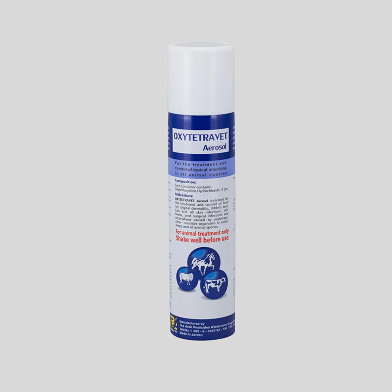 Oxytetravet Aerosol Spray | Topical Antibiotic for Livestock Skin Infections