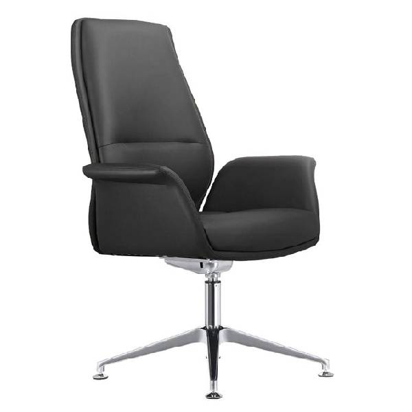 ICON 2.0 Armchair Black Modern Lounge Chair with High Resilience Foam Cushion, Finish Foil Covering Comfortable Accent Chair for Living Room, Office, or Waiting Area 108cm Height