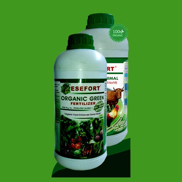 Esefort Organic Green Fertilizer – 1L Liquid Concentrate | Natural Fungi Control | Soil Fertility Booster | Safe & Non-Toxic for Crops
