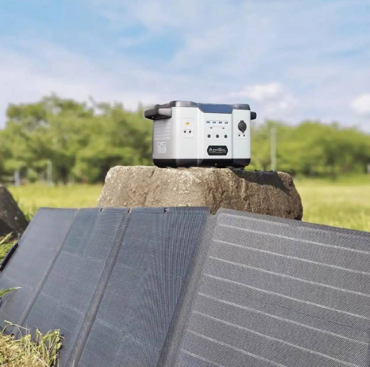 ASP-1200W Portable Power Station – 1200W High-Capacity Solar-Ready Power Backup