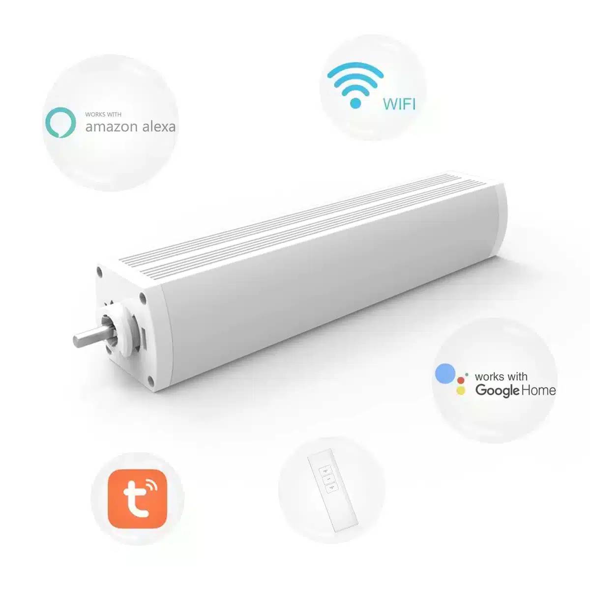 Smart Wi-Fi Electric Curtain Track Motor – Heavy-Duty, Quiet, and Voice-Controlled Automation