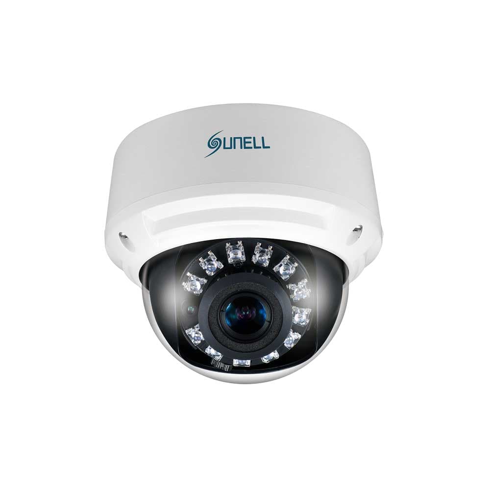 Sunell 4MP IP Dome Camera With Motorized 2.7–13.5mm Lens – Precision Zoom, Smart Detection, All-Weather Dome Camera
