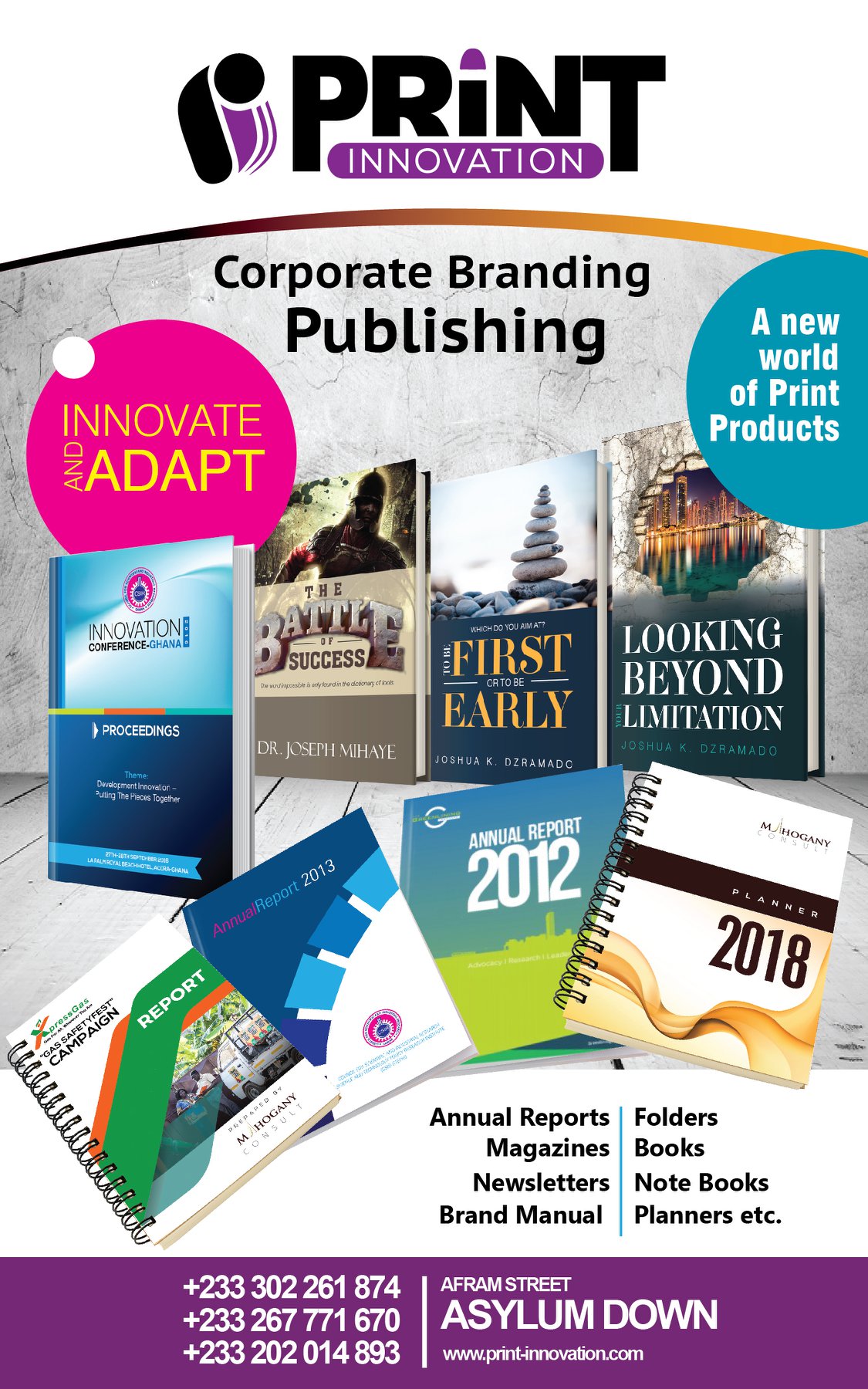 Print Innovation | Business Publishing, Printing & Corporate Branding Solutions