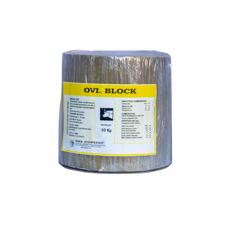 agrimat – Ovi Bloc 10 Kg Round | Targeted Salt Lick for Sheep and Goats at All Stages of Growth and Production
