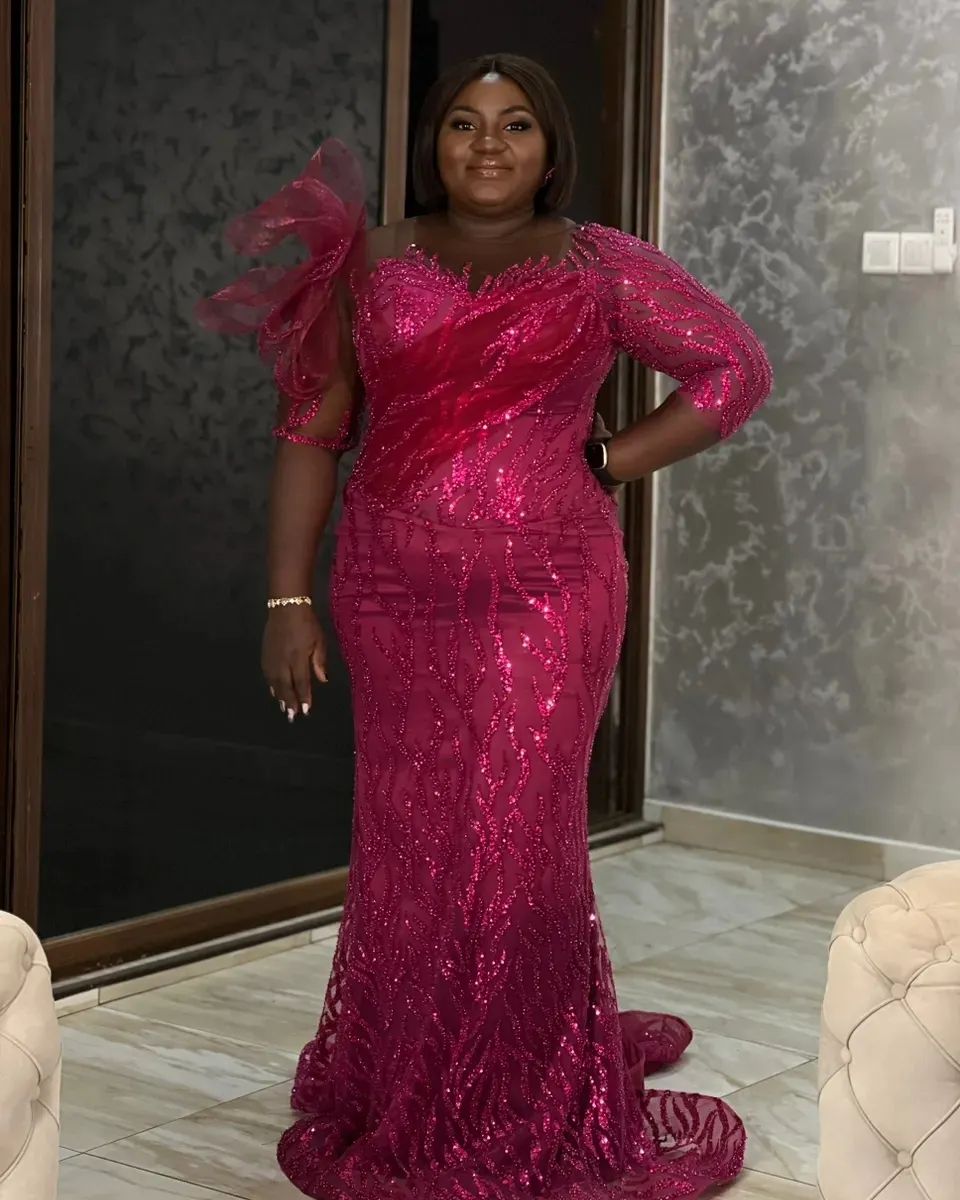 Wine Lace Elegance: Dresses by Amoasi Official