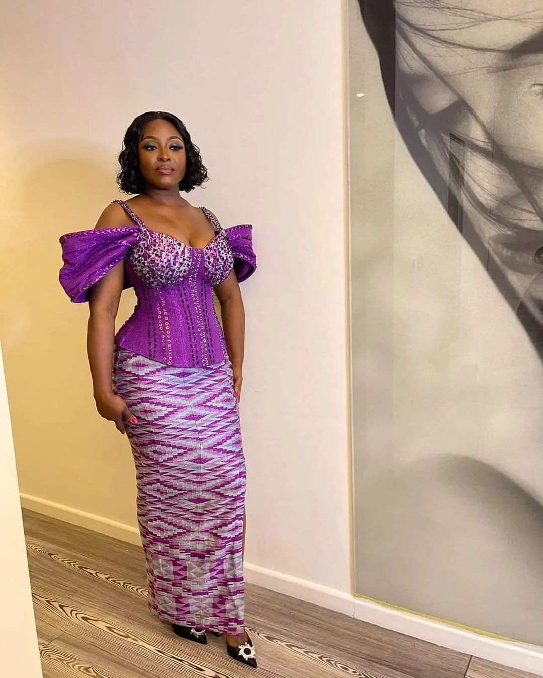Purple Majesty: Kente Ensembles by Amoasi Official