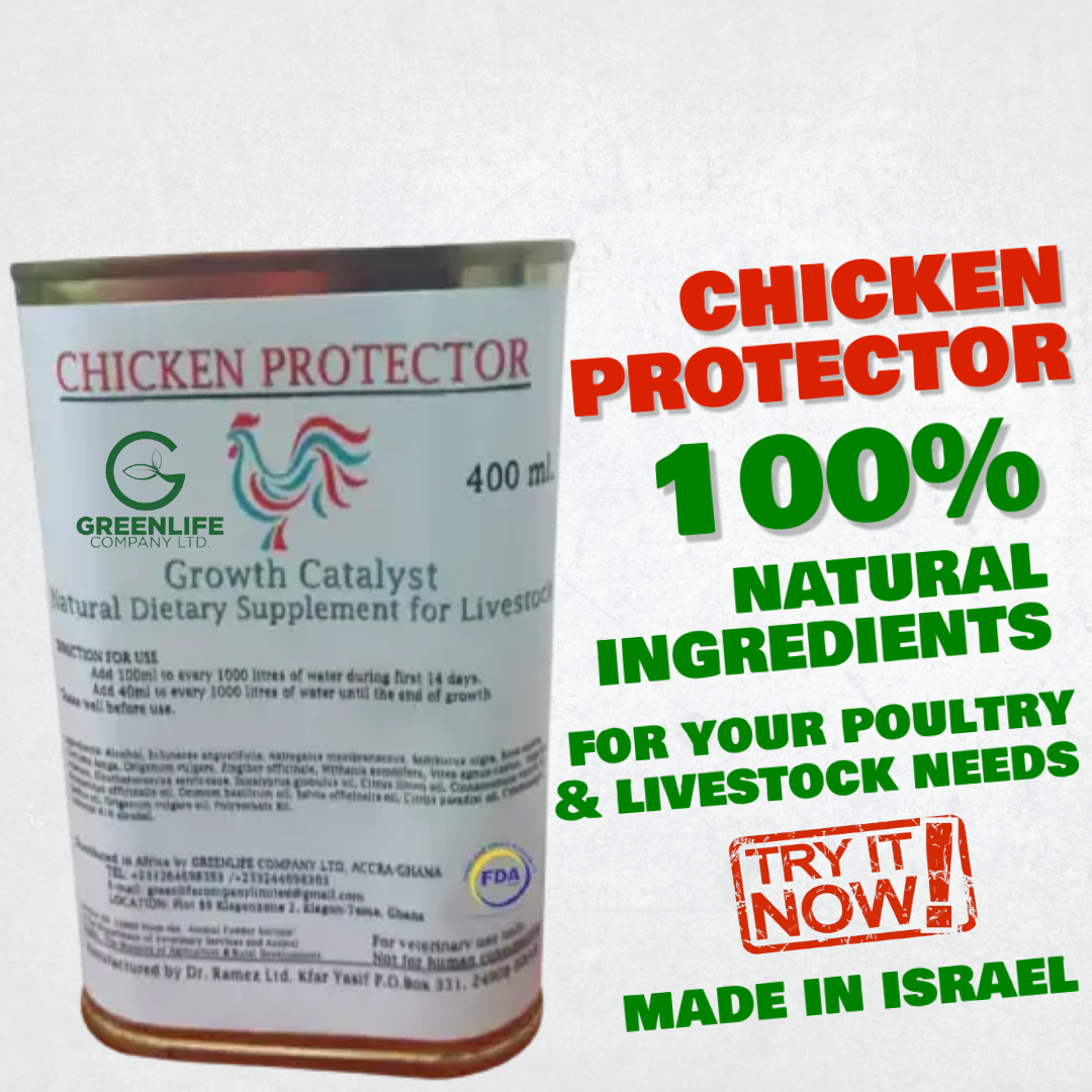 Poultry Hub – Chicken Protector – Natural Growth Catalyst for Poultry & Livestock (100ml & 400ml)