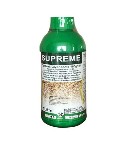 SUPREME 1L Herbicide - Glyphosate 480g/L, Pre-Planting Weed Burndown
