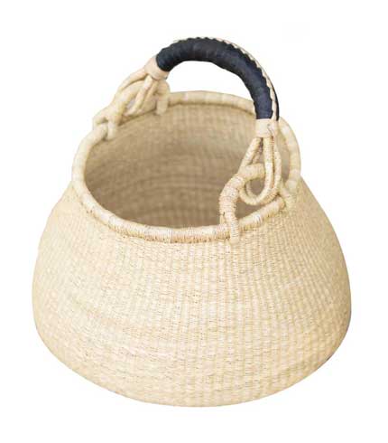 Natural Hand Woven Basket - Classic Straw Basket, Timeless Utility