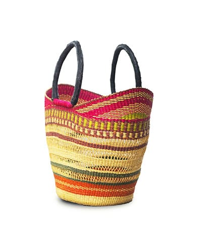 Artisan Multicolored Carry Basket