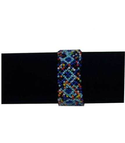 Blue African Beaded Bracelet - Unisex Royal Design, Traditional Craftsmanship