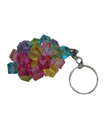 Multicoloured Beaded Keyholder - Decorative Key Organizer, Colorful Accessory