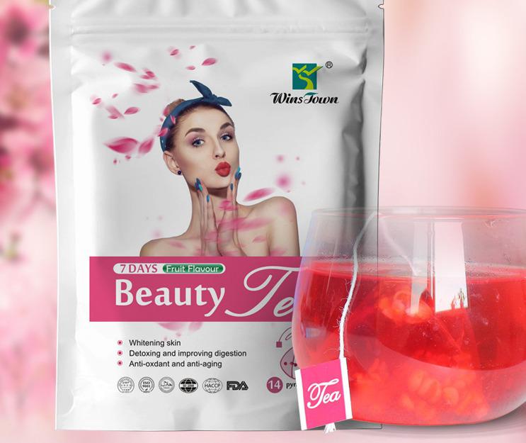 7 Days Beauty Tea - Skin Glow & Anti-Aging Detox, Herbal Infusion