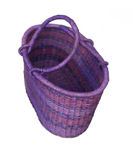 Purple Artisan Weave Collection Basket