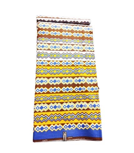 Multicoloured Woodin Cloth - 100% Cotton African Print Fabric, Versatile Material