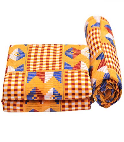 Nanaba Kente Cloth – 6 Yards - Handwoven Agbozume Original, Royal Design
