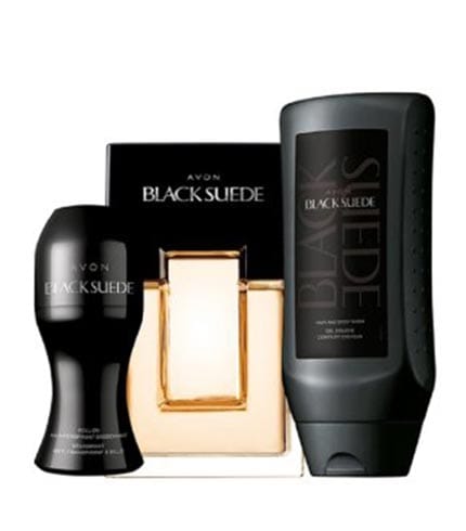 Black Suede Gift Collection For Men - Premium Boxed Set