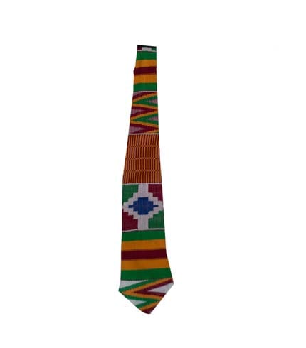 Kente Necktie - Authentic African Design, Formal Wear Accessory