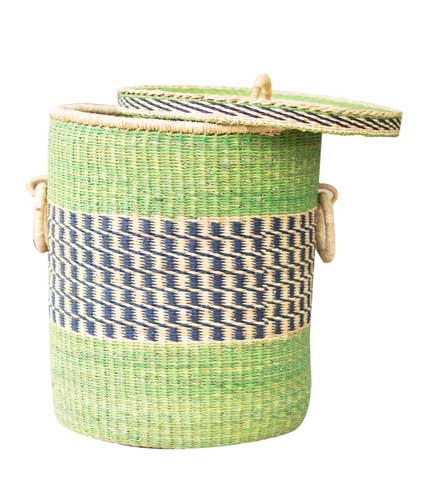 Green Earth Tone Storage Basket