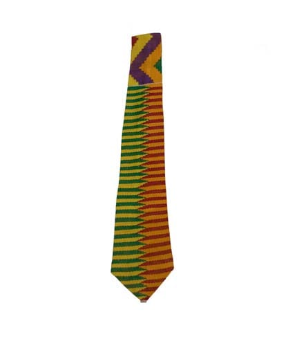 Kente Design Necktie - Royal Pattern Tie, Business & Ceremonial Wear