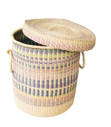 Multicolored Decorative Storage Basket