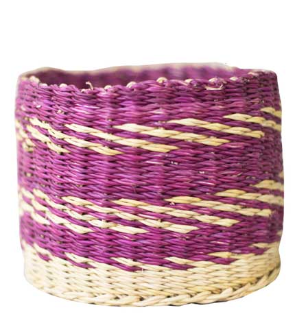 Violet Weave Design Storage Basket