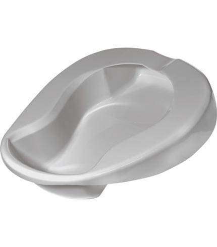 Contoured Bed Pan with Side Grips