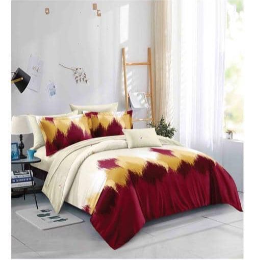 6-Piece Classic Duvet Cover Set - Complete Bedding Ensemble